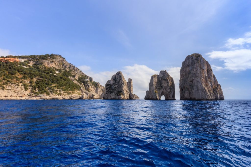 Faraglioni Cliffs, Capri, Italy.