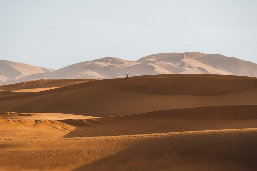 Desierto del Sahara Merzouga Persona Marruecos
