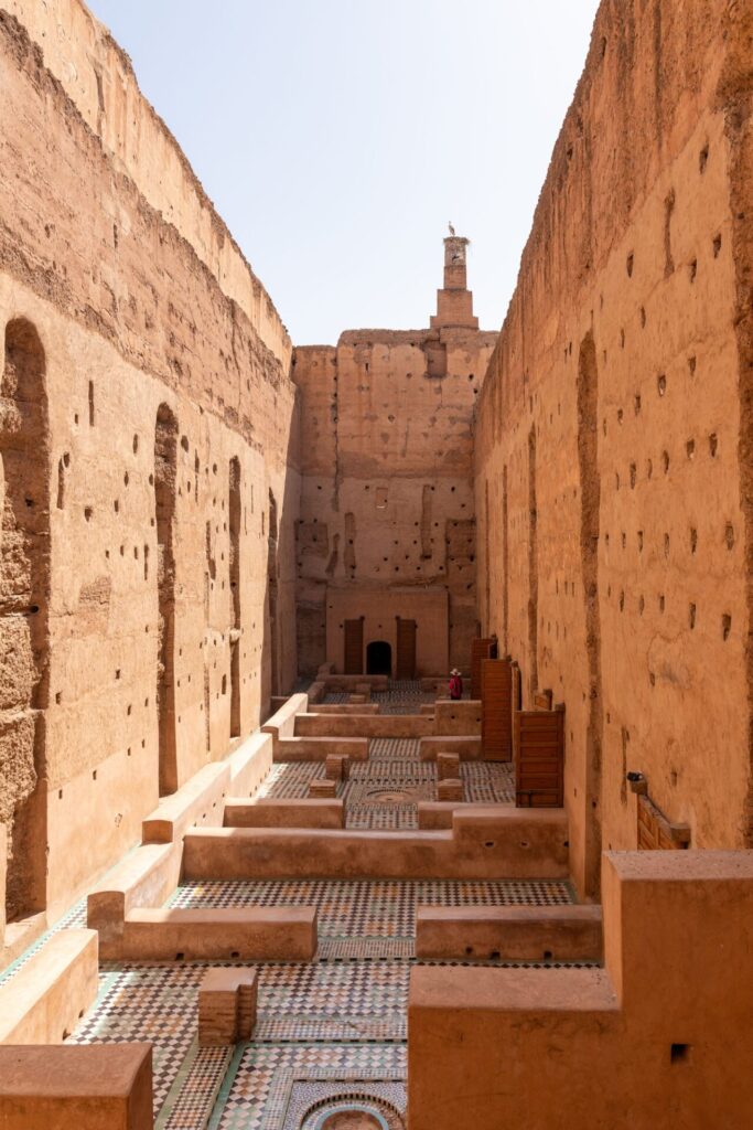 El Badi Palace in Marrakech, Morocco, Africa