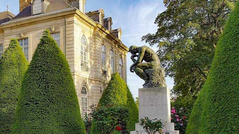 Una esquina del Museo de Rodín en parís