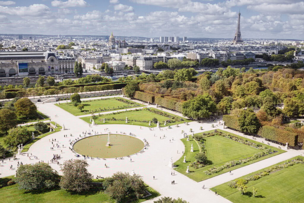El Jardin des Tuileries, un lugar para pasear en verano sobre todo.