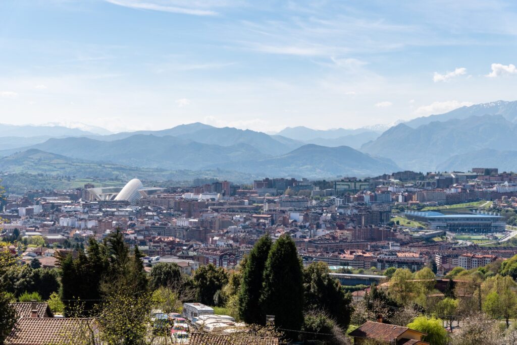 vista panorámica de oviedo